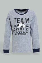 Load image into Gallery viewer, Redtag-Grey-Football-Pj-Set-2-Pack-Pyjama-Sets-Infant-Boys-3 to 24 Months
