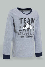 Load image into Gallery viewer, Redtag-Grey-Football-Pj-Set-2-Pack-Pyjama-Sets-Infant-Boys-3 to 24 Months
