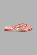 Load image into Gallery viewer, Redtag-Cerise-Plait-Slogan-Flip-Flop-Flip-Flops-Women&#39;s-
