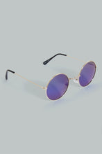 تنزيل الصورة على معرض الصور، Redtag-Round-Sunglasses-With-Printed-Case-Round-Boys-
