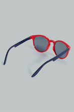 تنزيل الصورة على معرض الصور، Redtag-Round-Sunglasses-With-Printed-Case-Round-Boys-
