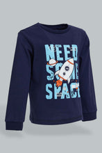 Load image into Gallery viewer, Redtag-Navy-And-White-Printed-Space-Pj-Set-4-Pack-Pyjama-Sets-Infant-Boys-3 to 24 Months

