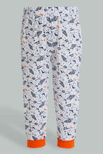 Load image into Gallery viewer, Redtag-Navy-And-White-Printed-Space-Pj-Set-4-Pack-Pyjama-Sets-Infant-Boys-3 to 24 Months
