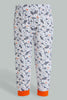 Redtag-Navy-And-White-Printed-Space-Pj-Set-4-Pack-Pyjama-Sets-Infant-Boys-3 to 24 Months