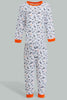 Redtag-Navy-And-White-Printed-Space-Pj-Set-4-Pack-Pyjama-Sets-Infant-Boys-3 to 24 Months