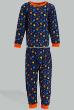 Load image into Gallery viewer, Redtag-Red-And-Navy-Printed-Tiger-Pj-Set-4-Pack-Pyjama-Sets-Infant-Boys-3 to 24 Months
