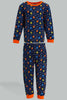 Redtag-Red-And-Navy-Printed-Tiger-Pj-Set-4-Pack-Pyjama-Sets-Infant-Boys-3 to 24 Months