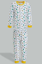 تنزيل الصورة على معرض الصور، Redtag-Mustard-Striped-And-White-Muscl-Pj-Set-4-Pack-Pyjama-Sets-Infant-Boys-3 to 24 Months
