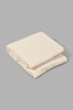 Beige 2-Piece Bedspread Set (Single Size)