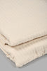 Beige 2-Piece Bedspread Set (Single Size)