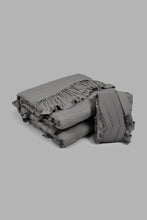 Load image into Gallery viewer, Redtag-Grey-Ruffle-2-Pieces-Bedspread-Set-(Single-Size)-Bedspreads-Home-Bedroom-
