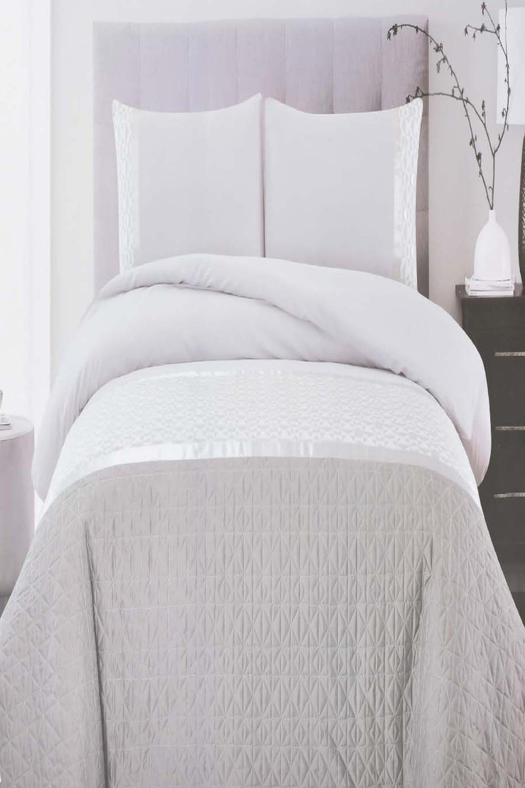 Redtag-Grey-4-Piece-Comforter-Set-(Double-Size)-Comforters-Home-Bedroom-