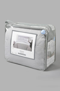 Redtag-Grey-4-Piece-Comforter-Set-(Double-Size)-Comforters-Home-Bedroom-