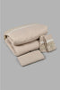 Redtag-Beige-4-Piece-Comforter-Set-(Double-Size)-Comforters-Home-Bedroom-