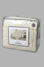 Load image into Gallery viewer, Redtag-Beige-Pleated-3-Piece-Comforter-Set-(King-Size)-Category:Comforters,-Colour:Beige,-Filter:Home-Bedroom,-HMW-BED-Comforters,-JUBLIANT,-New-In,-New-In-HMW-BED,-Non-Sale,-S22A,-Section:Homewares-Home-Bedroom-
