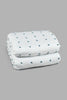 Redtag-White/Teal-Clip-Jacquard-3-Piece-Comforter-Set-(King-Size)-Comforters-Home-Bedroom-