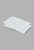 Redtag-White/Teal-Clip-Jacquard-3-Piece-Comforter-Set-(King-Size)-Comforters-Home-Bedroom-