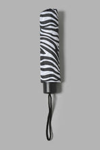 تنزيل الصورة على معرض الصور، Redtag-Black-Zebra-Prints-3-Fold-Umbrella-Umbrellas-Travel-Accessories-

