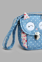 Load image into Gallery viewer, Redtag-Blue-Character-Embellished-Cross-Body-Bag-Cross-Body-Bags-Girls-
