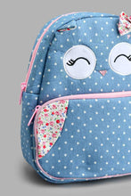 Load image into Gallery viewer, Redtag-Blue-Character-Embellished-With-Polka-Dots-Backpack-Backpacks-Girls-
