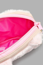 Load image into Gallery viewer, Redtag-Pink-Character-Faux-Fur-Cross-Body-Bag-Cross-Body-Bags-Girls-
