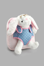 Load image into Gallery viewer, Redtag-Pink--Character-Faux-Fur-Backpack-Backpacks-Girls-
