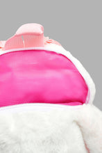 Load image into Gallery viewer, Redtag-White--Character-Faux-Fur-Backpack-Backpacks-Girls-
