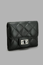 Load image into Gallery viewer, Redtag-Black-Quilted-Purse-Purses-Girls-
