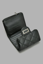 Load image into Gallery viewer, Redtag-Black-Quilted-Purse-Purses-Girls-
