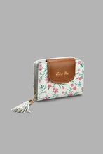 Load image into Gallery viewer, Redtag-White-Floral-Printed-Purse-Purses-Girls-
