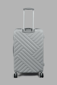 Redtag-Grey-4-Wheel-Hard-Side-24"-Luggage-Trolley-Colour:Grey,-Filter:Travel-Accessories,-LUG-Luggages,-New-In,-New-In-LUG-ACC,-Non-Sale,-S22A-Travel-Accessories-