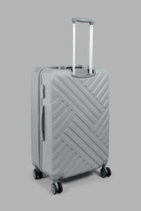 Redtag-Grey-4-Wheel-Hard-Side-24"-Luggage-Trolley-Colour:Grey,-Filter:Travel-Accessories,-LUG-Luggages,-New-In,-New-In-LUG-ACC,-Non-Sale,-S22A-Travel-Accessories-