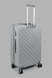 Redtag-Grey-4-Wheel-Hard-Side-28"-Luggage-Trolley-Colour:Grey,-Filter:Travel-Accessories,-LUG-Luggages,-New-In,-New-In-LUG-ACC,-Non-Sale,-S22A-Travel-Accessories-