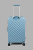 Redtag-Blue-4-Wheel-Hard-Side-24"-Luggage-Trolley-Colour:Blue,-Filter:Travel-Accessories,-LUG-Luggages,-New-In,-New-In-LUG-ACC,-Non-Sale,-S22A-Travel-Accessories-