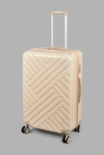 تنزيل الصورة على معرض الصور، Redtag-Off-White-4-Wheel-Hard-Side-24&quot;-Luggage-Trolley-Hard-Luggage-Travel-Accessories-
