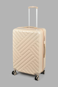 Redtag-Off-White-4-Wheel-Hard-Side-24"-Luggage-Trolley-Hard-Luggage-Travel-Accessories-