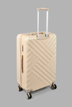 تنزيل الصورة على معرض الصور، Redtag-Off-White-4-Wheel-Hard-Side-24&quot;-Luggage-Trolley-Hard-Luggage-Travel-Accessories-
