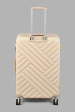 تنزيل الصورة على معرض الصور، Redtag-Off-White-4-Wheel-Hard-Side-24&quot;-Luggage-Trolley-Hard-Luggage-Travel-Accessories-
