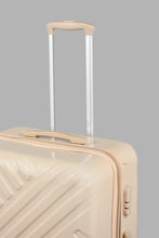 تنزيل الصورة على معرض الصور، Redtag-Off-White-4-Wheel-Hard-Side-24&quot;-Luggage-Trolley-Hard-Luggage-Travel-Accessories-
