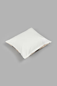 Redtag-Beige-Bee-Cushion-Colour:Beige,-Filter:Home-Bedroom,-HMW-BED-Cushions,-New-In,-New-In-HMW-BED,-Non-Sale,-S22A,-Section:Homewares-Home-Bedroom-