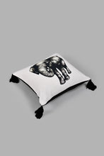 تنزيل الصورة على معرض الصور، Redtag-Grey-And-Black-Elephant-Print-Cushion-Colour:Black,-Colour:Grey,-Filter:Home-Bedroom,-HMW-BED-Cushions,-New-In,-New-In-HMW-BED,-Non-Sale,-S22A,-Section:Homewares-Home-Bedroom-
