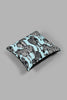 Redtag-Teal-And-Black-Zebra-Cushion-Colour:Black,-Colour:Teal,-Filter:Home-Bedroom,-HMW-BED-Cushions,-New-In,-New-In-HMW-BED,-Non-Sale,-S22A,-Section:Homewares-Home-Bedroom-