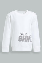 Load image into Gallery viewer, Redtag-White-Placement-Print-SweaT-Shirts-Sweatshirts-Infant-Boys-3 to 24 Months
