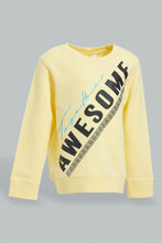 Load image into Gallery viewer, Redtag-Yellow-Placement-Print-SweaT-Shirts-Sweatshirts-Infant-Boys-3 to 24 Months
