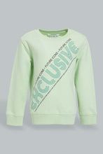 Load image into Gallery viewer, Redtag-Mint-Placement-Print-SweaT-Shirts-Sweatshirts-Infant-Boys-3 to 24 Months
