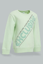 Load image into Gallery viewer, Redtag-Mint-Placement-Print-SweaT-Shirts-Sweatshirts-Infant-Boys-3 to 24 Months
