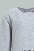 Load image into Gallery viewer, Redtag-Grey-Placement-Print-SweaT-Shirts-Sweatshirts-Infant-Boys-3 to 24 Months
