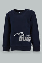 Load image into Gallery viewer, Redtag-Sky-Blue-Placement-Print-SweaT-Shirts-Sweatshirts-Infant-Boys-3 to 24 Months
