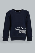Load image into Gallery viewer, Redtag-Sky-Blue-Placement-Print-SweaT-Shirts-Sweatshirts-Infant-Boys-3 to 24 Months
