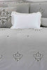 Redtag-Grey-Floral-7-Piece-Embroidery-Comforter-Set-
(King-Size)-Comforters-Home-Bedroom-